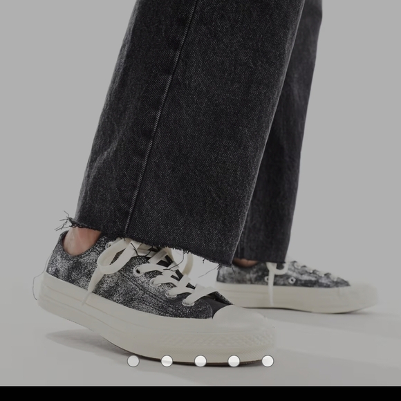 Converse Shoes - Converse Low-Top Sneakers in Black Speckle with Cream Sole W Size 8 M Size 6 Nwt